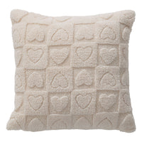 Cuscino Lovely Reindeer 40x40 Heart Cream