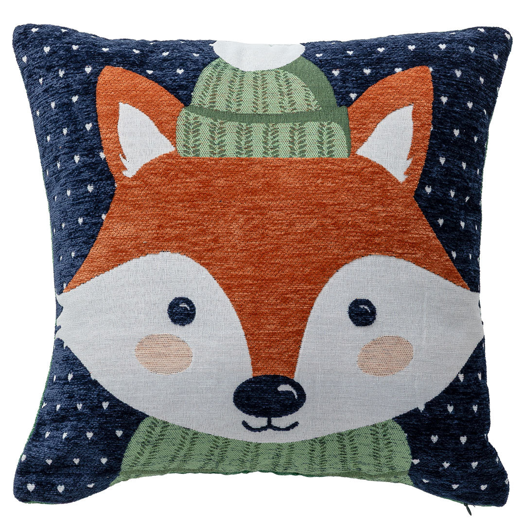 Cuscino Jacquard Comfy Knit 40x40 Fox Blue