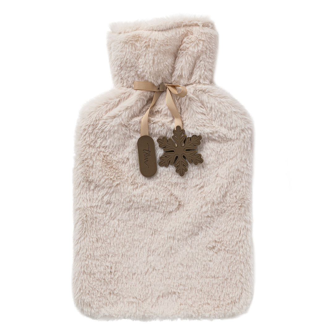 THUN® Borsa Acqua Calda Feet Con Fur Cover Bosco D'Inverno - Tinta Unita Stone