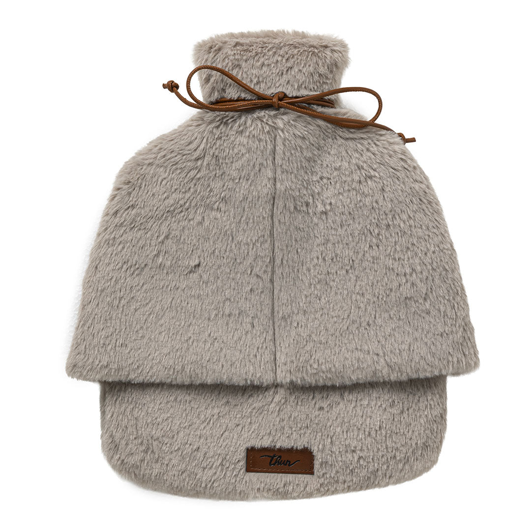 THUN® Fur Grey Fußwärmer Wärmflasche 18x34 cm Bosco D'Inverno – Solid Grey