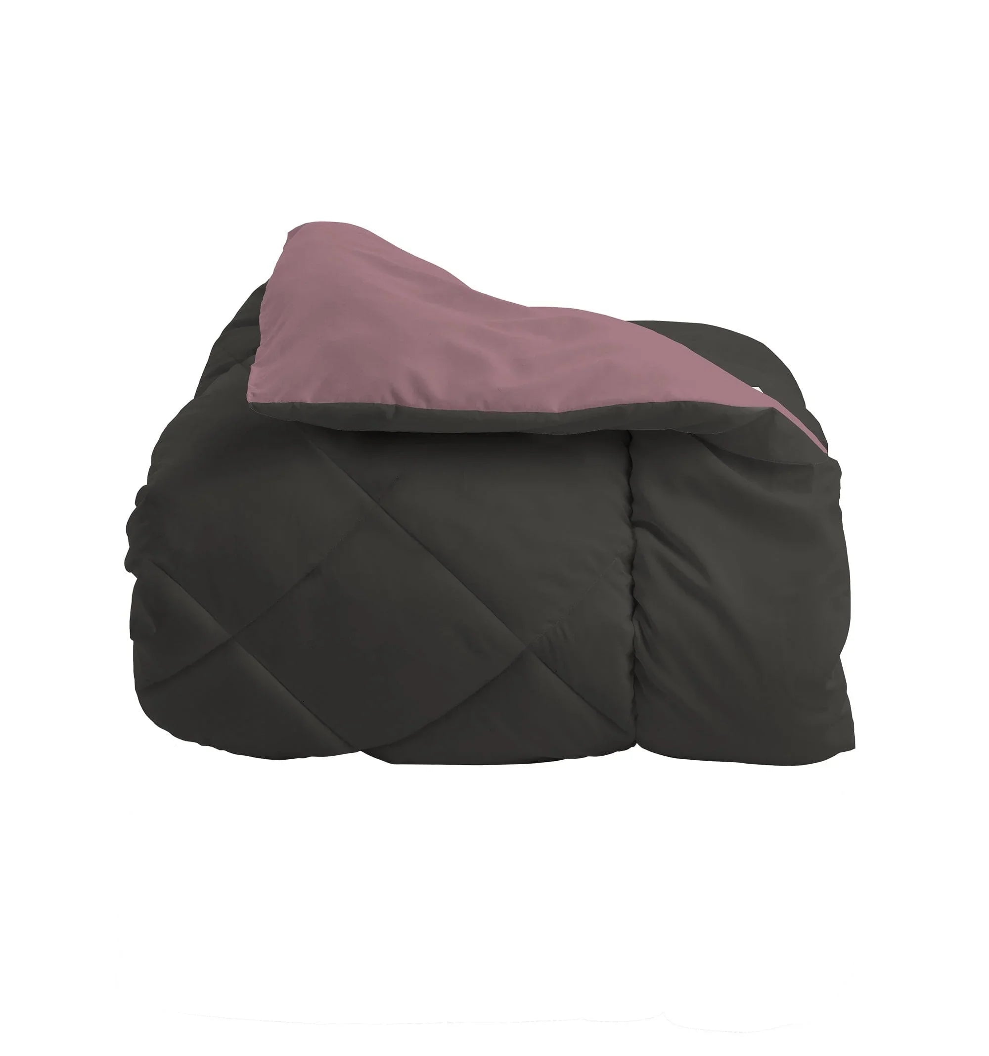 Trapunta Singola 170x250 cm Bicolore Fuoco Dark Grey/Burgundy - Amo La Casa Shop