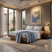 Completo Letto Matrimoniale Basic Amanda Blue