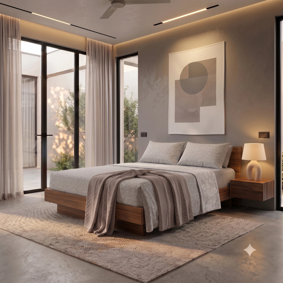 Completo Letto Matrimoniale Basic - Fantasia Leopard Beige