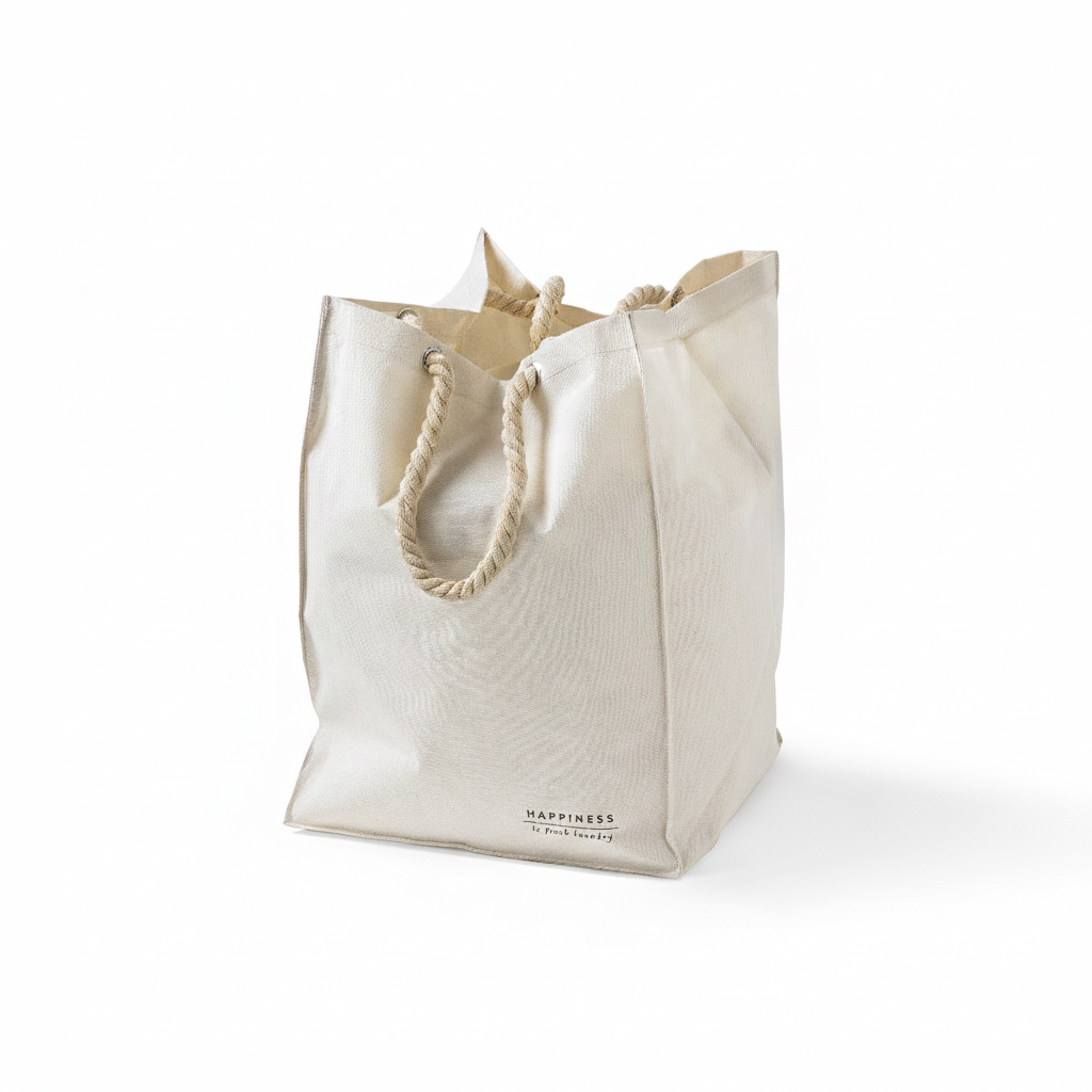 Borsa Lavanderia in Display Soft cm 36,5x34x49 Tinta Unita Cream