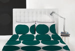 Completo Letto Stampato Piazza e Mezza Ellioth Green - Amo La Casa Shop