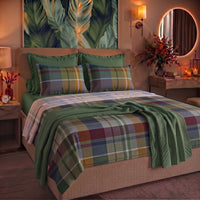 Completo Letto Matrimoniale in Cotone con Stampa - Fantasia Wrap Me Ralph Blue