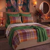 Completo Letto Matrimoniale in Cotone con Stampa - Fantasia Wrap Me Ralph Rust