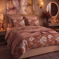 Parure Copripiumino Matrimoniale in Cotone con Stampa - Fantasia Feel Me Julienne Rust