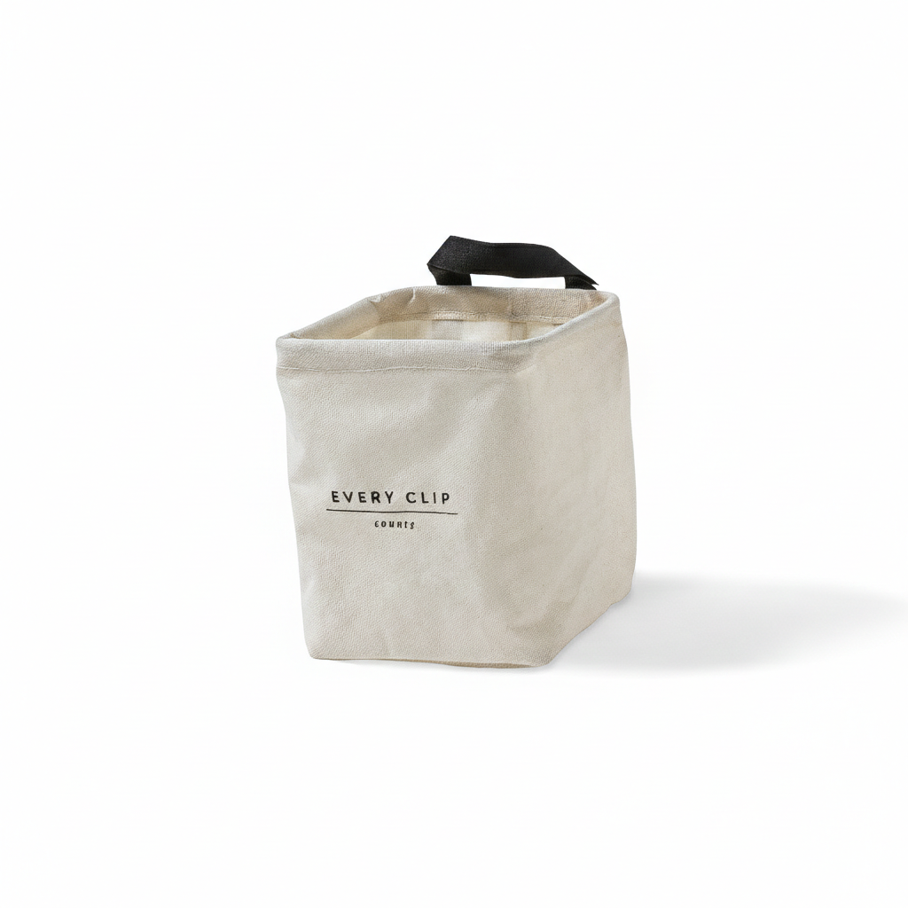 Cestino Porta Mollette Bucato in Display Soft cm 15x15x18 Tinta Unita Cream