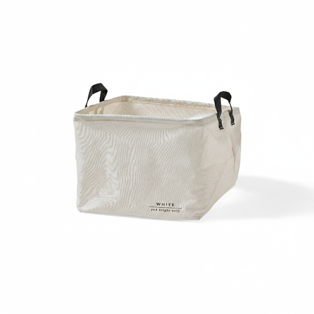 Cesto Biancheria in Display Soft cm 33x33x25 White Cream