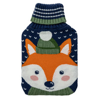 Borsa Acqua Calda Tricot Comfy Knit Standard Fox Blue