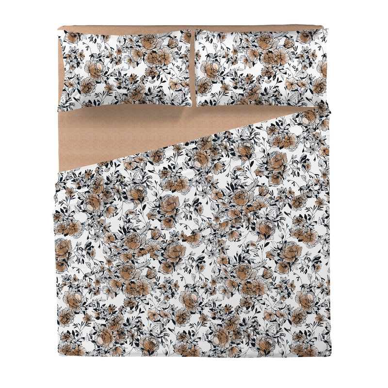 Completo Letto Stampato Chardonnay Matrimoniale Chablis Rust - Amo La Casa Shop