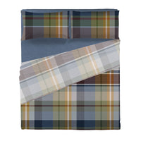 Completo Letto Matrimoniale in Cotone con Stampa - Fantasia Wrap Me Ralph Blue