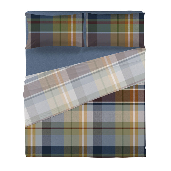 Completo Letto Matrimoniale in Cotone con Stampa - Fantasia Wrap Me Ralph Blue