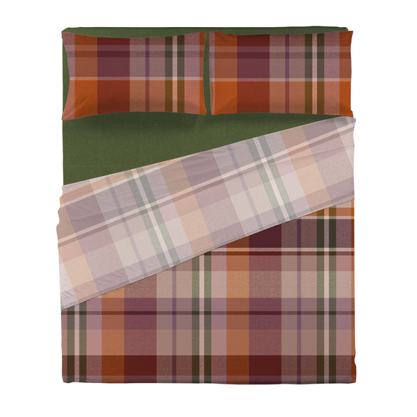 Completo Letto Matrimoniale in Cotone con Stampa - Fantasia Wrap Me Ralph Rust