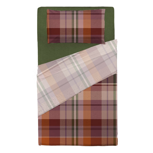 Completo Letto Piazza e Mezza in Cotone con Stampa - Fantasia Wrap Me Ralph Rust