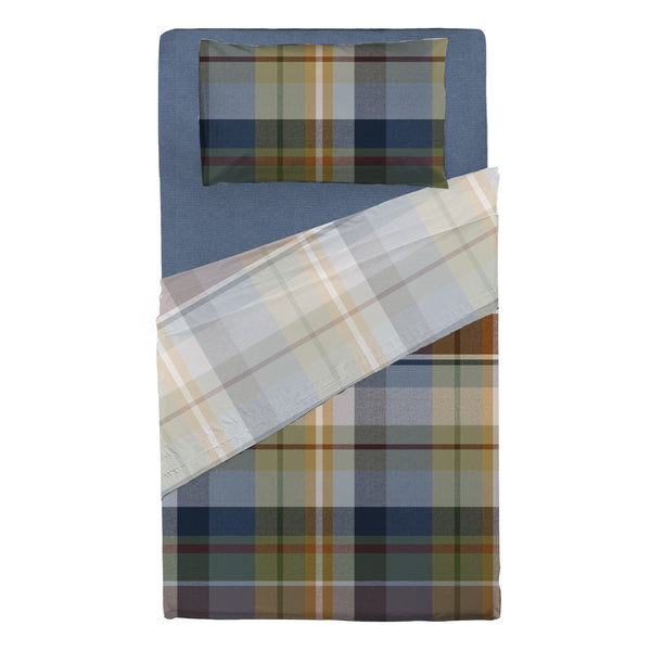 Completo Letto Piazza e Mezza in Cotone con Stampa - Fantasia Wrap Me Ralph Blue