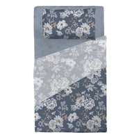 Completo Letto Singolo in Cotone con Stampa - Fantasia Dream Me Julienne Blue