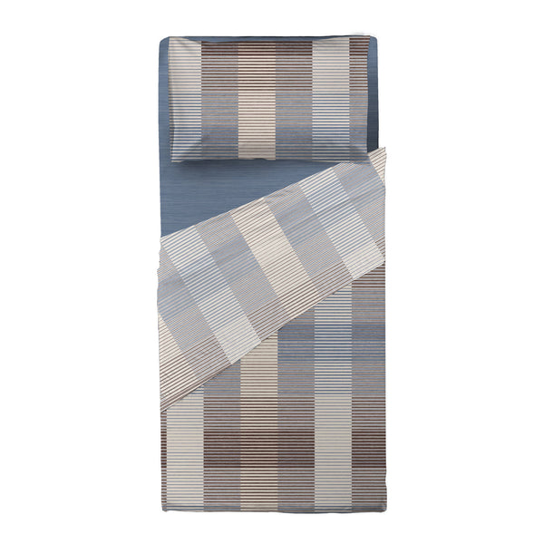 Completo Letto Singolo in Cotone con Stampa - Fantasia Dream Me Gilbert Blue