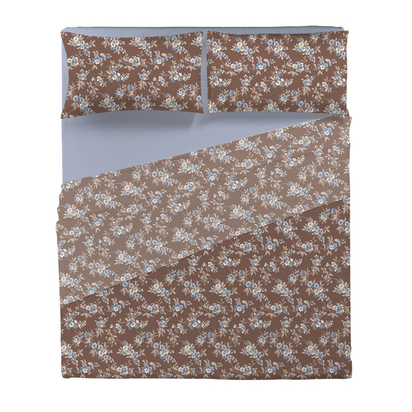 Completo Letto Matrimoniale in Cotone con Stampa - Fantasia Dream Me Amber Brown