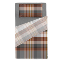 Completo Letto Piazza e Mezza in Cotone con Stampa - Fantasia Wrap Me Ralph Beige