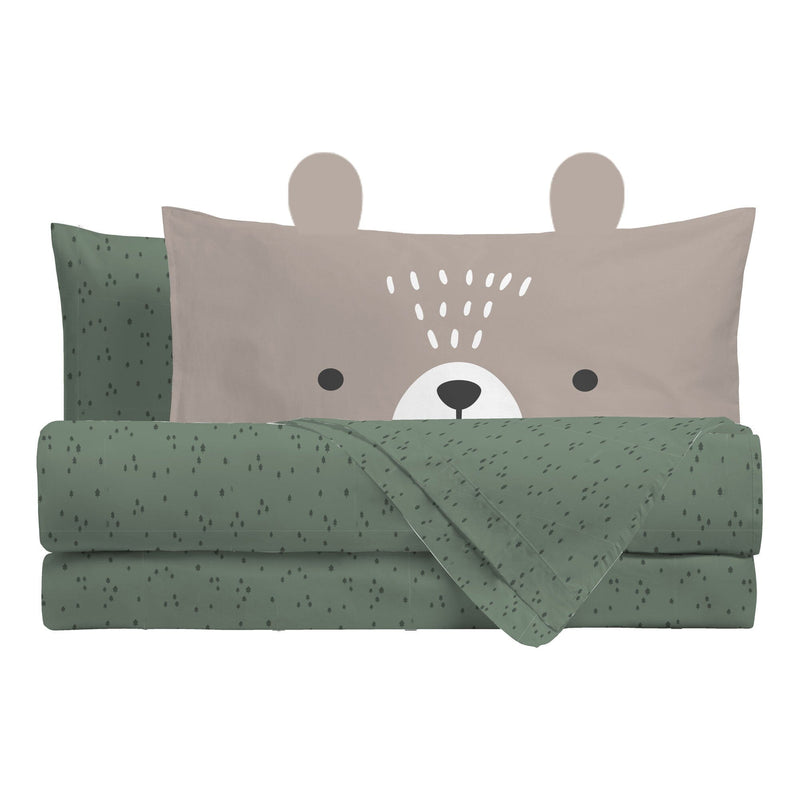 Parure Copripiumino Stampato Singolo Littleforest Brown - Amo La Casa Shop