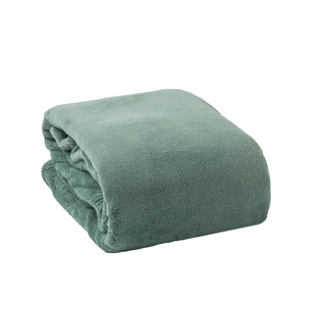 Coperta Nuvola Fix 150x200 cm Tinta Unita Dark Sage