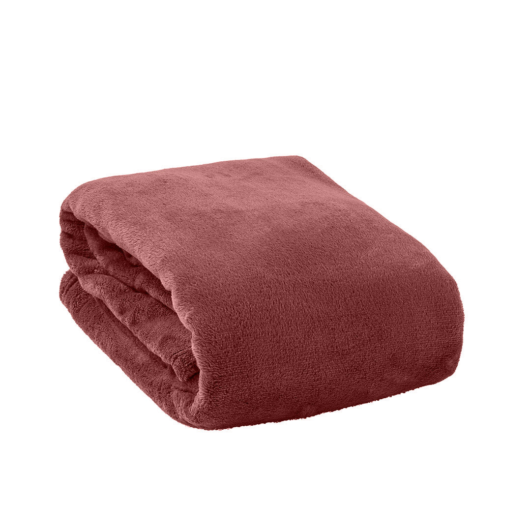 Coperta Nuvola Fix 150x200 cm Tinta Unita Marsala