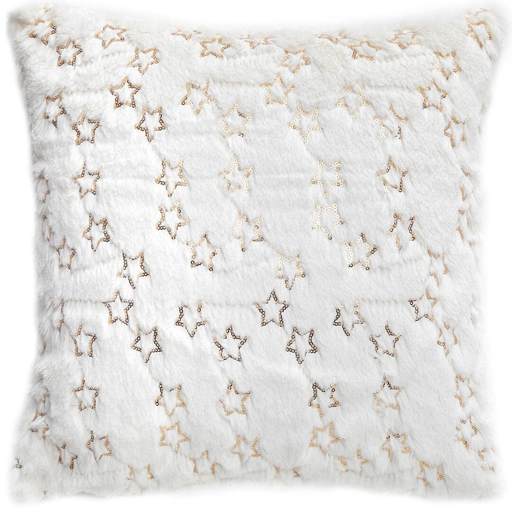 Cuscino Chantilly Vanilla 40x40 Tinta Unita White Gold - Amo La Casa Shop