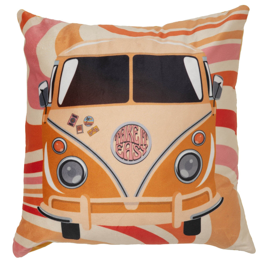 Cuscino Velvet Digitale 40X40 Venus Take It Easy Arancione - Amo La Casa Shop