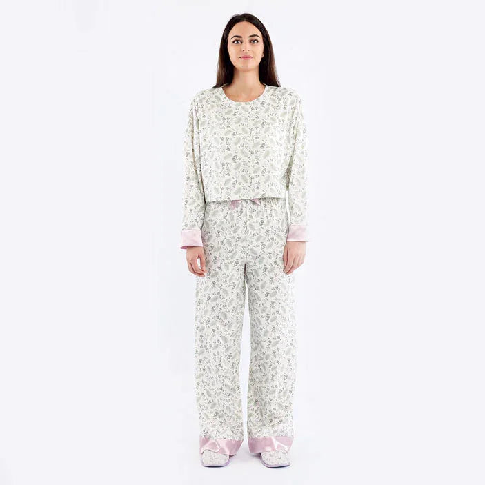 Pigiama Lungo Donna Nikol Lavander - Amo La Casa Shop