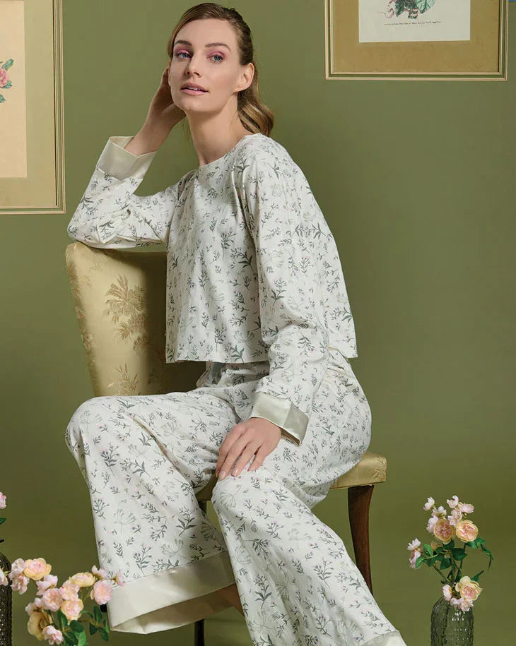 Pigiama Lungo Donna Nikol Lavander - Amo La Casa Shop