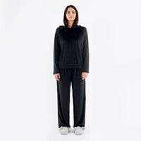Pigiama Lungo Donna Artemia Black - Amo La Casa Shop