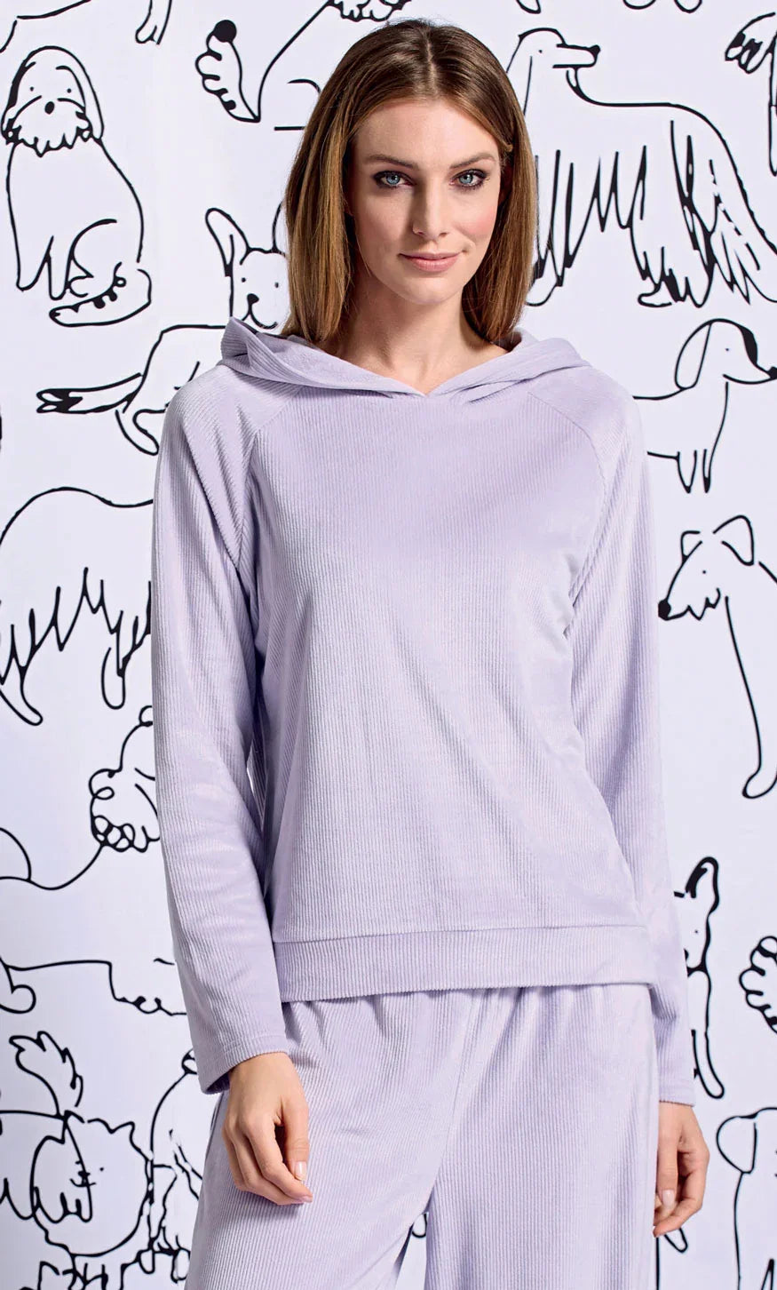 Pigiama Lungo Donna Artemia Lilac - Amo La Casa Shop