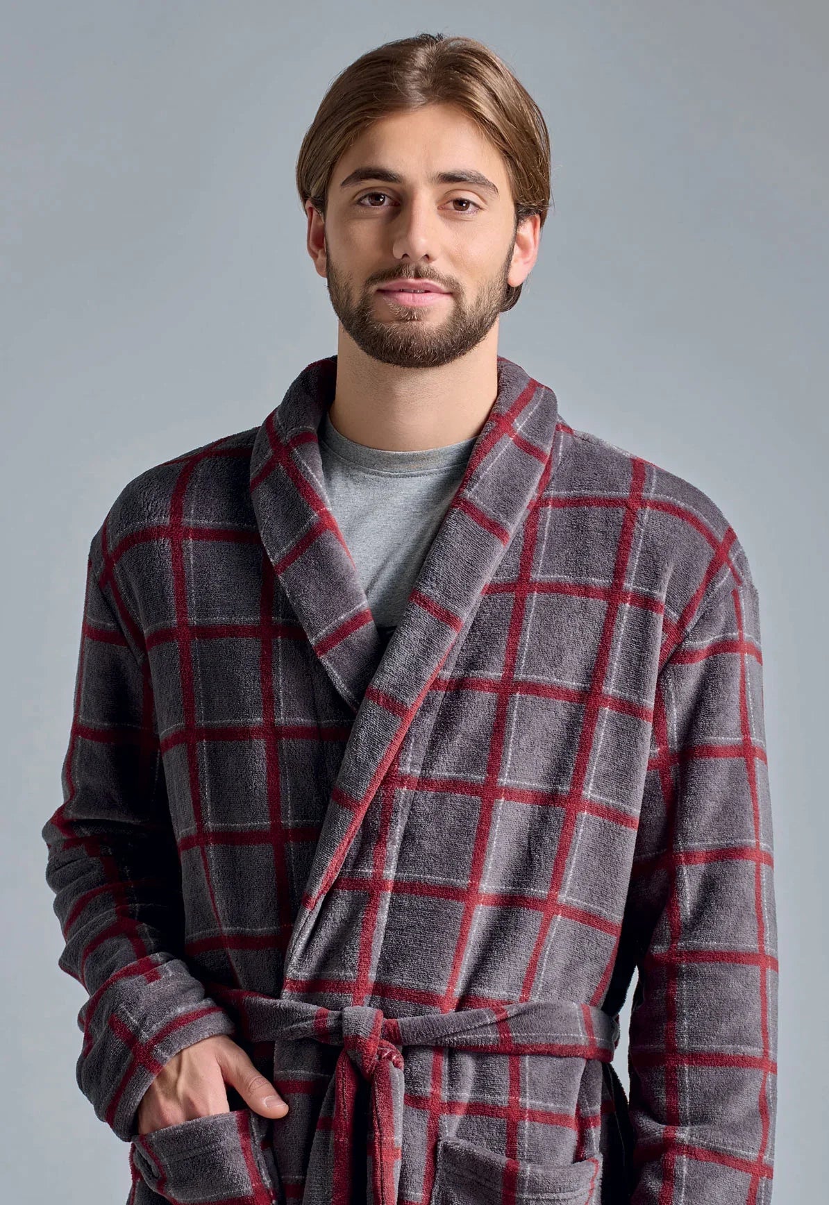 Vestaglia Uomo Stepan Grigio Scuro - Amo La Casa Shop