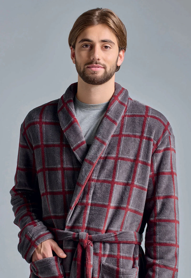 Vestaglia Uomo Stepan Grigio Scuro - Amo La Casa Shop