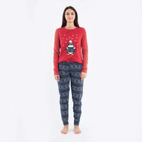 Pigiama Lungo Donna Blanka Rosso - Amo La Casa Shop