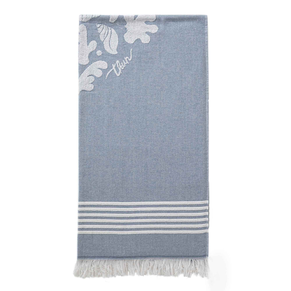 THUN® Telo Jacquard Cuore Telo Jacquard Cuore One Size Light Blue