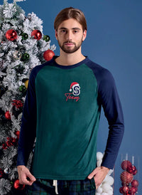 Pigiama Lungo Uomo Artes Dark Verde - Amo La Casa Shop