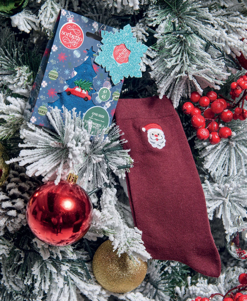 Calzini Clea Rosso Taglia Unica Rosso - Amo La Casa Shop