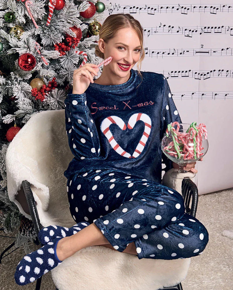 Set 2 Pezzi Ilda Pigiama + Calzini Blue - Amo La Casa Shop