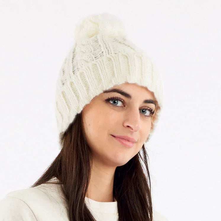 Berretto Donna Elvi Taglia Unica Bianco - Amo La Casa Shop