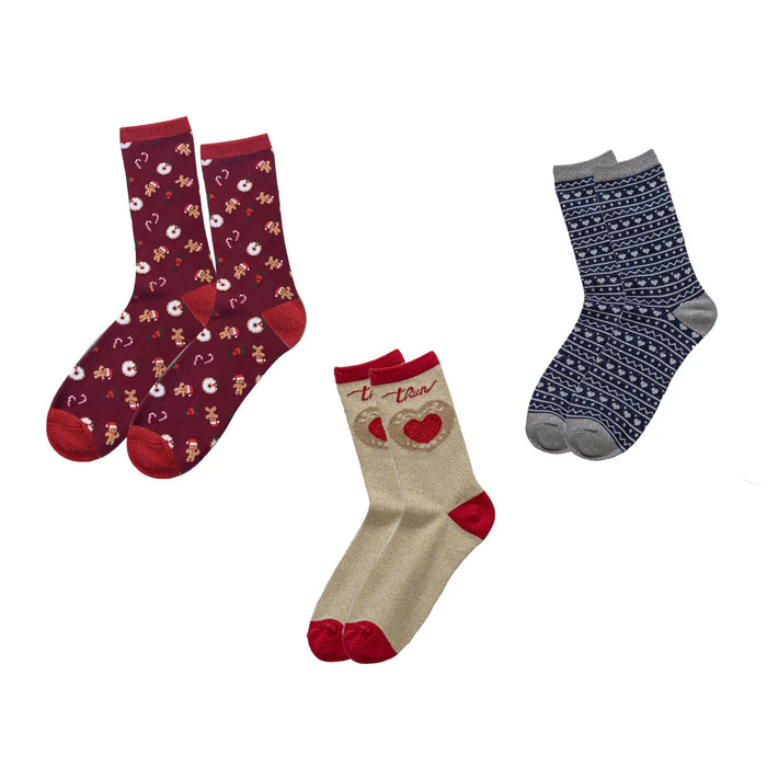 THUN® Set Calzini Donna Scatola Thunland Taglia Unica Rosso - Amo La Casa Shop