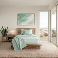 Completo Letto Singolo in Cotone con Stampa - Fantasia Fabrizio Aqua