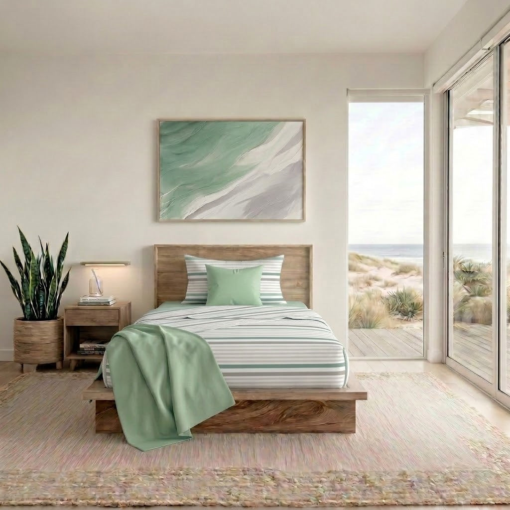 Completo Letto Singolo in Cotone con Stampa - Fantasia Romeo Aqua
