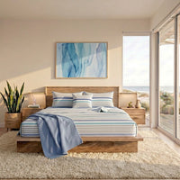 Completo Letto Matrimoniale in Cotone con Stampa - Fantasia Romeo Blue