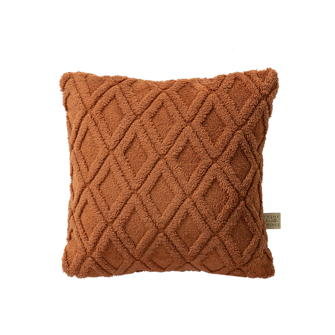 Cuscino Tender Feel Me 40x40 cm Tinta Unita Rust