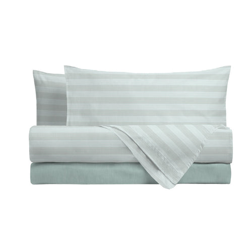 Completo Letto Matrimoniale in Cotone con Stampa - Fantasia Fabrizio Aqua