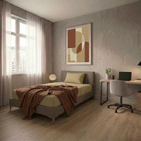 Completo Letto Singolo in Cotone Atelier Fragrance Tinta Unita Ochre