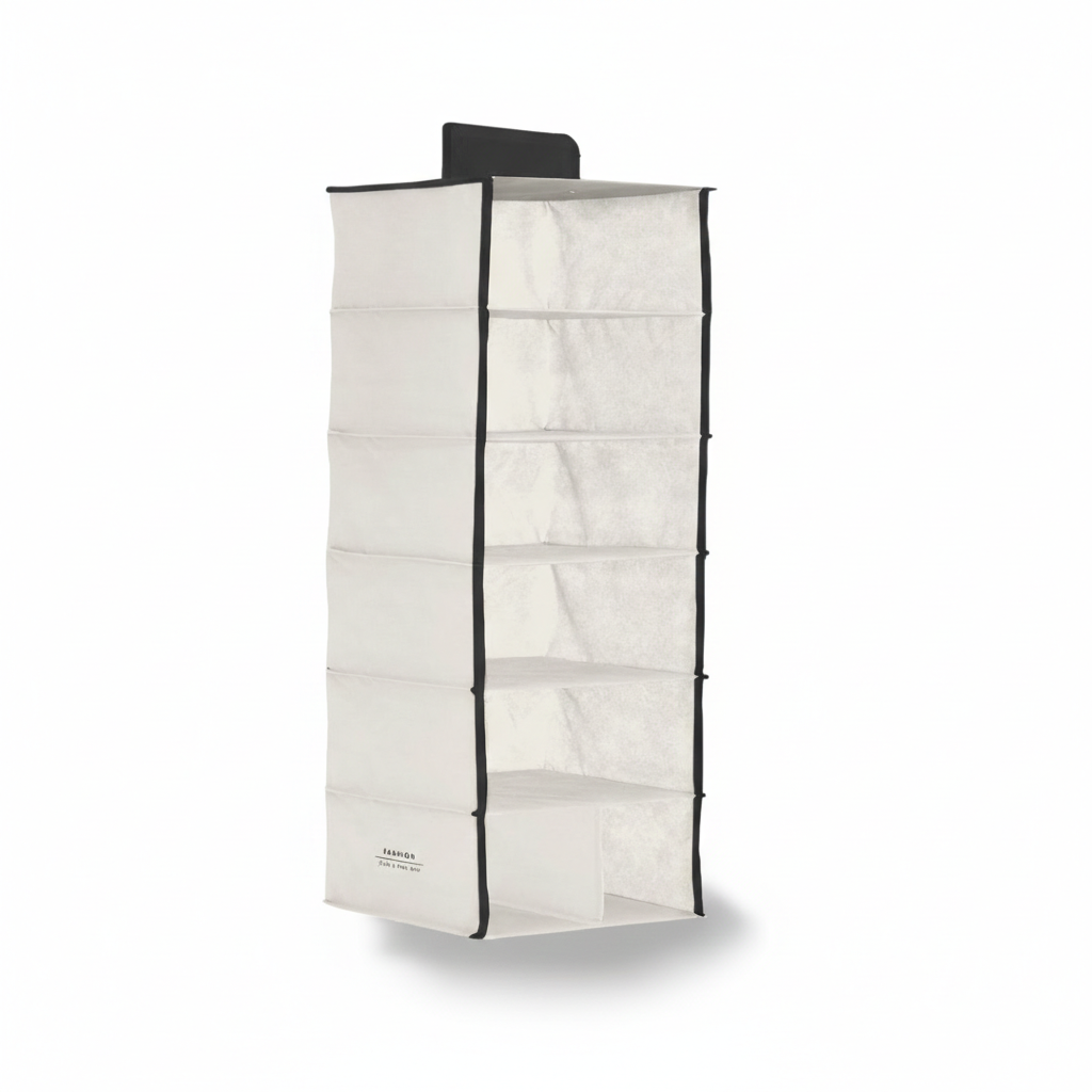 Organizer Verticale in Display Soft cm 30x30x90 Tinta Unita Cream